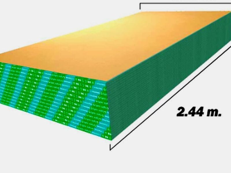 Plancha de Yeso GYPLAC RH Extraliviana Perú