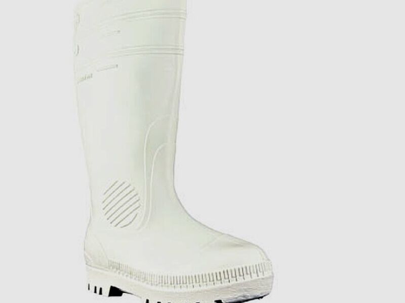 Bota de PVC Blanca Punta Reforzada Perú
