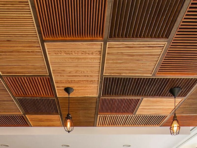 Cielorraso Páneles Madera           