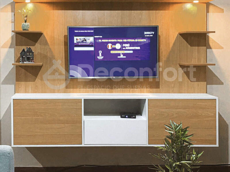 Mueble de TV con panel Deconfort Lima