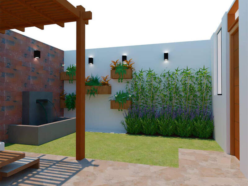 Diseño terraza casa Dialemar Lima