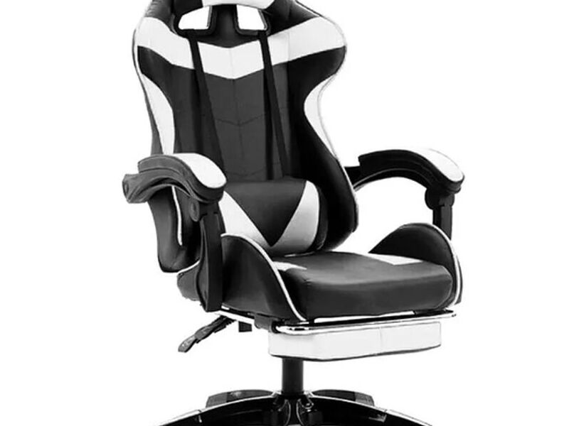 Silla Gamer Pro Negro y Blanco