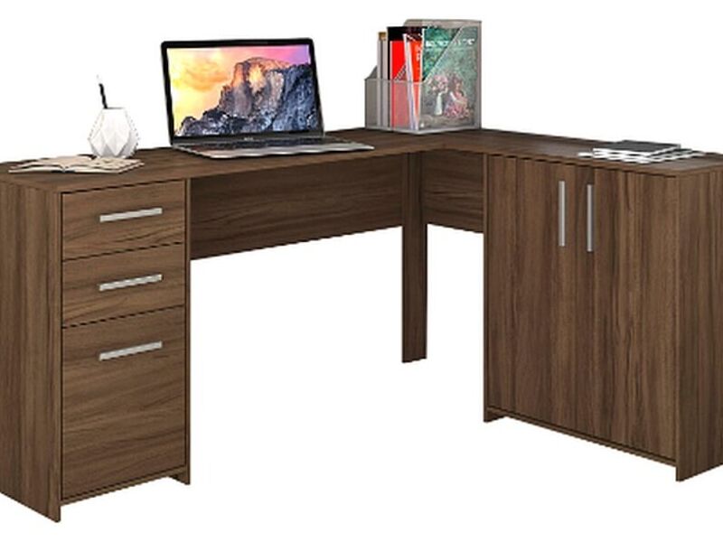 ESCRITORIO MODERNO CON CAJONES Y PUERTAS NT