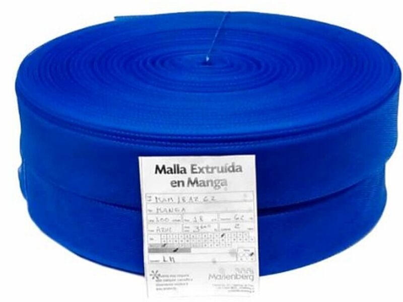 Malla en Manga tipo 18 azul, ancho 62 cm. 