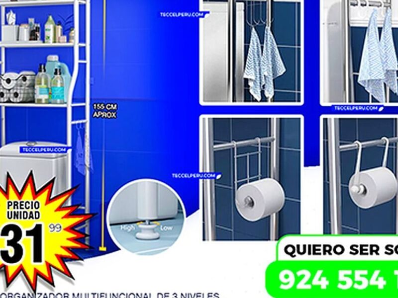 ESTANTE ORGANIZADOR DE BAÑO