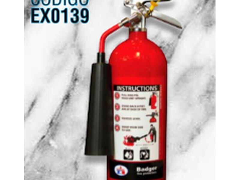 Extintor 5 Dióxido de Carbono (Co2)