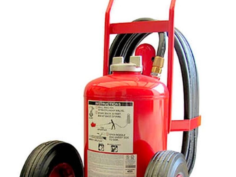 Extintor rodante PQS-ABC botella externa