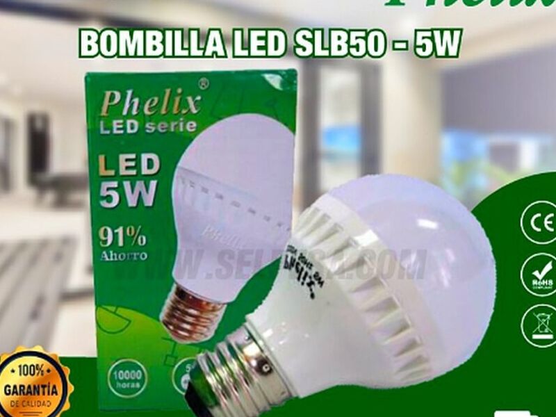 BOMBILLA LED SLB50 - 5W LUZ BLANCA