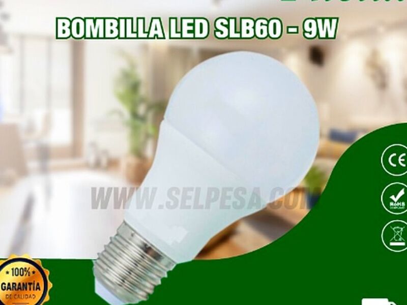 BOMBILLA LED SLB -9W LUZ BLANCA