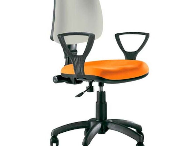 SILLA CON RESPALDO NARANJA