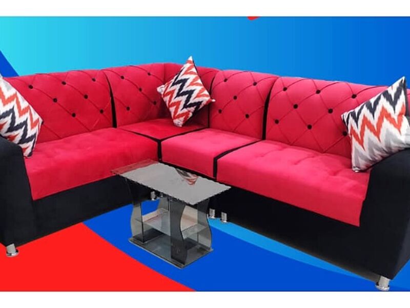 Juego sala negro/rojo Perú