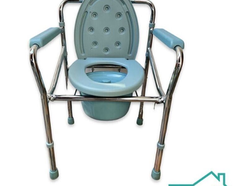 Silla inodoro plegable de acero
