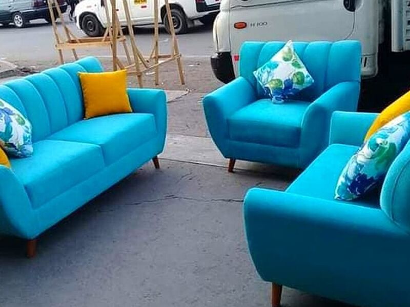 Sillón familiar color celeste  Perú