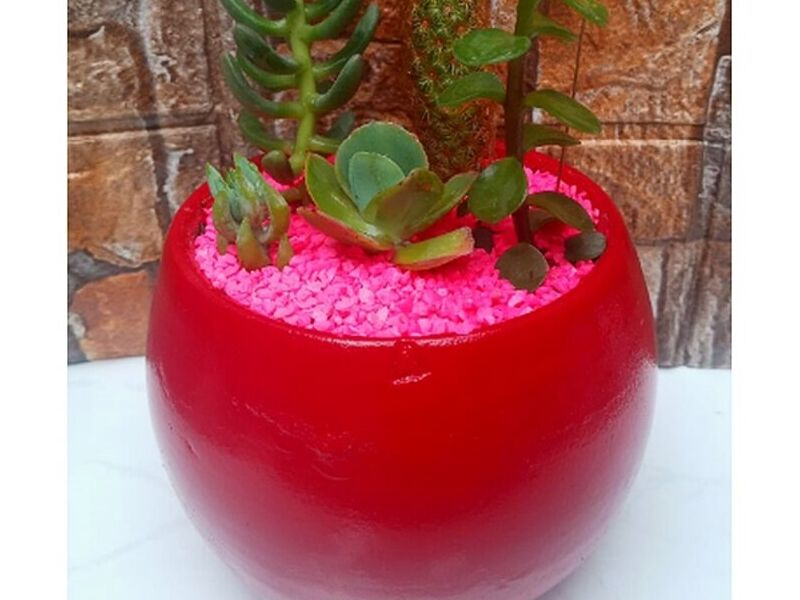 Maceteros Roja Esférica Perú