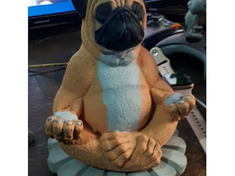 Escultura Perro Pug Peú