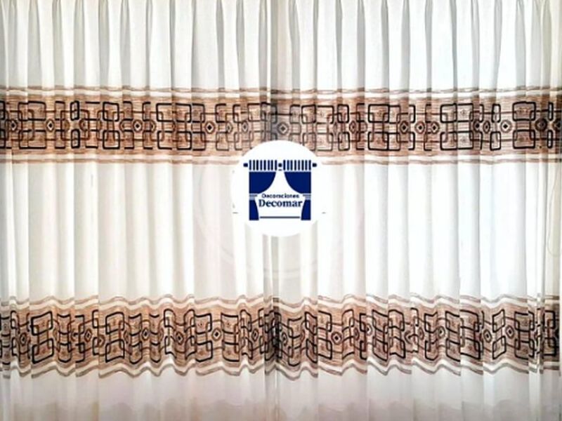 Cortinas Blanca Café Perú