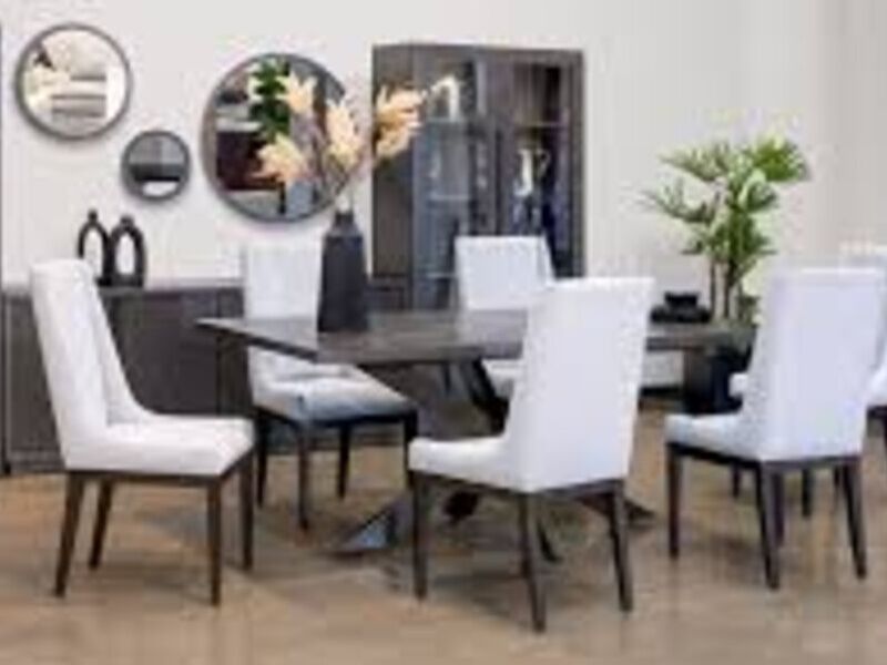Mesa de comedor en forma de U